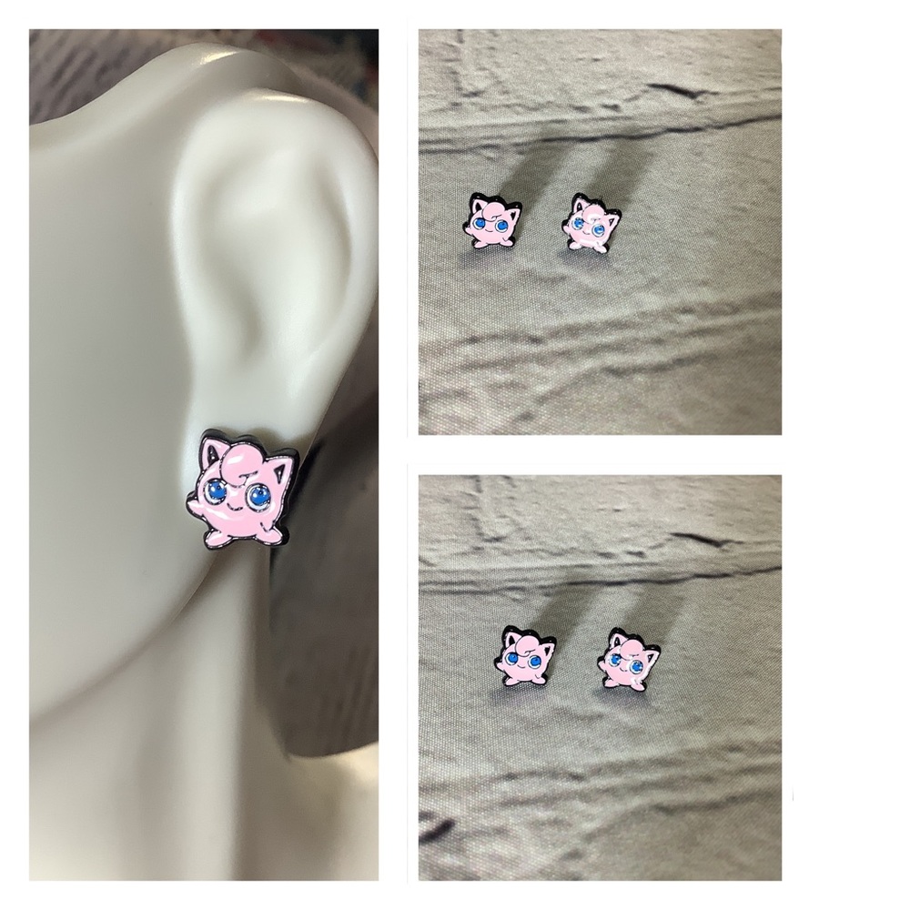 Poke-man Stud Earrings